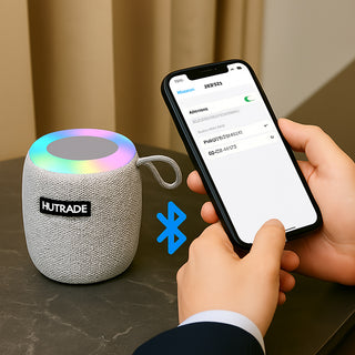 Cassa bluetooth con luci led RGB 15W ricaricabile USB/TF/AUX