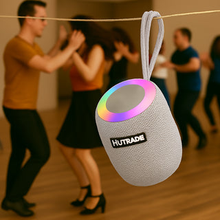 Cassa bluetooth con luci led RGB 15W ricaricabile USB/TF/AUX