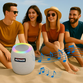 Cassa bluetooth con luci led RGB 15W ricaricabile USB/TF/AUX