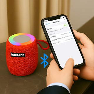 Cassa bluetooth con luci led RGB 15W ricaricabile USB/TF/AUX