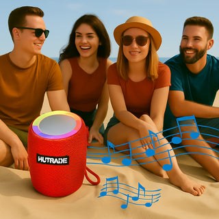 Cassa bluetooth con luci led RGB 15W ricaricabile USB/TF/AUX