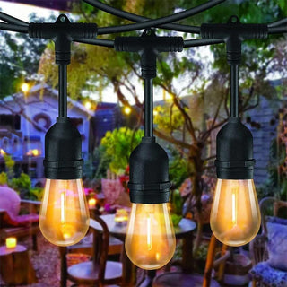 Catena luminosa 10M E27 10 lampadine filamento prolungabile da esterno