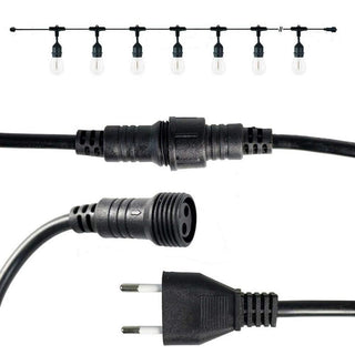 Catena luminosa 10M E27 10 lampadine filamento prolungabile da esterno