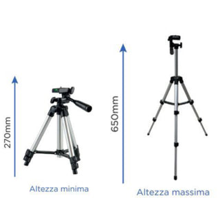 Cavalletto con telecomando bluetooth varie altezze regolabile