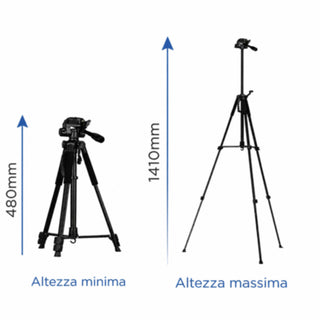 Cavalletto con telecomando bluetooth varie altezze regolabile