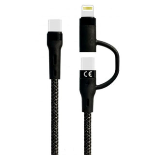 Cavo di ricarica Type-C 2 in 1 Type-C più Lightning 60 Watt 1 metro