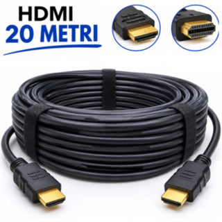 Cavo HDMI M/M con connettori oro 1,5 3 5 10 15 20 MT 1080P