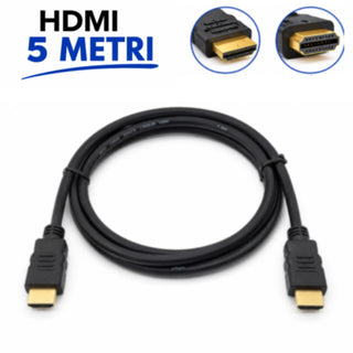 Cavo HDMI M/M con connettori oro 1,5 3 5 10 15 20 MT 1080P
