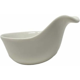Set 3 ciotole a cucchiaio in ceramica per aperitivi salse finger food