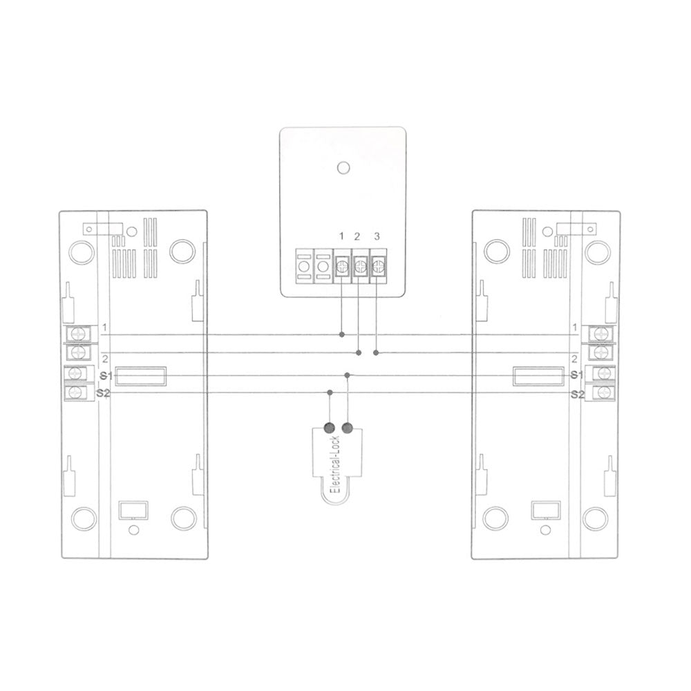 Citofono con cornetta bifamiliare con funzione apriporta per esterno 2 unità interne per famiglie apri portone 220v