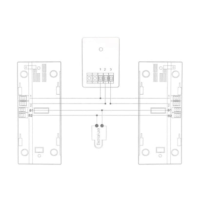 Citofono con cornetta bifamiliare con funzione apriporta per esterno 2 unità interne per famiglie apri portone 220v