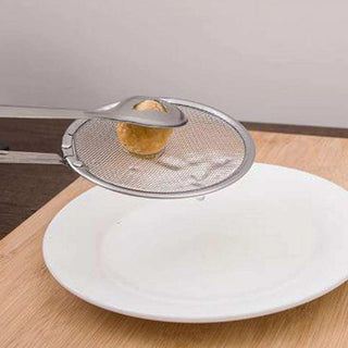 Pinza con colino scola frittura utensili da cucina pinzetta
