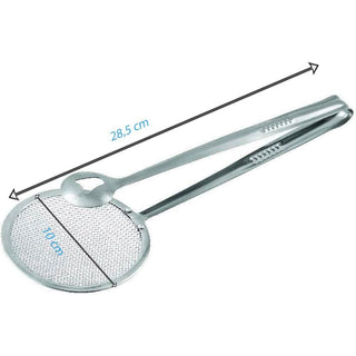 Pinza con colino scola frittura utensili da cucina pinzetta