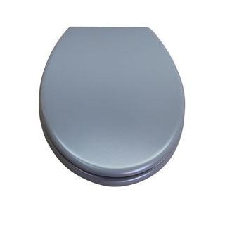 Copriwater universale moderno grigio satinato in legno MDF con cerniere