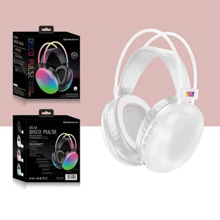 Cuffia bluetooth ricaricabile cuffie wireless con luci rgb smartphone