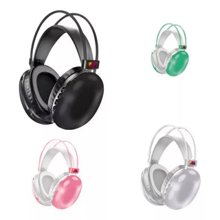 Cuffia bluetooth ricaricabile cuffie wireless con luci rgb smartphone