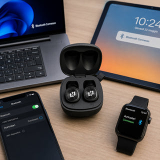 Auricolare Bluetooth cuffie ricaricabile in-ear gommini  di 3 taglie
