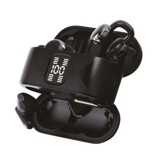 Auricolare Bluetooth 2in1 ricaricabile in-ear e con aggancio display