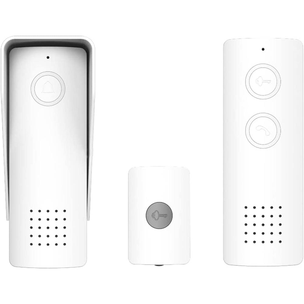 Citofono wireless senza fili monofamiliare con funziona apri porta campanello per casa 300 metri 8 suonerie