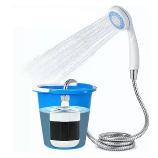 Doccia da campeggio ricaricabile usb con flessibile soffione