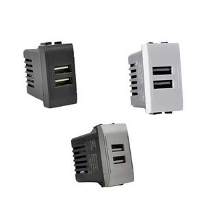 Doppia presa 2 USB compatibile living light international air 5V