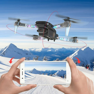 Mini drone con 2 telecamere 4k wi-fi 2.4G D8 PRO con App luci led rgb