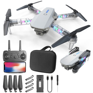 Mini drone con 2 telecamere 4k wi-fi 2.4G D8 PRO con App luci led rgb