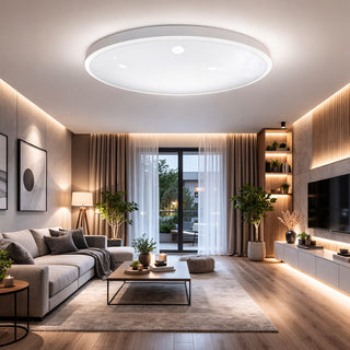 Plafoniera led ultra slim moderna 18 32 42 watt tecnologia CCT IP44