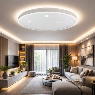 Plafoniera led ultra slim moderna 18 32 42 watt tecnologia CCT IP44