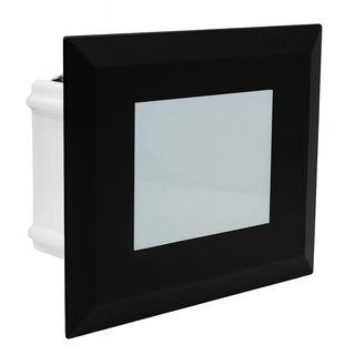 Segnapasso led 4W in vetro nero per cassetta 503 tecnologia cct IP65