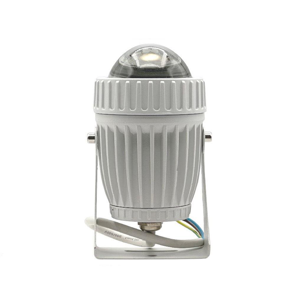 Faretto proiettore led per esterno 9 watt faro luce a lungo raggio vetro zoom luce calda 3000k IP65 impermeabile