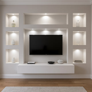 Faretto led ad incasso 1 Watt mini spot punto luce tondo bordo bianco