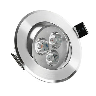 Faretto spot 3 led ad incasso 3 watt punto luce orientabile