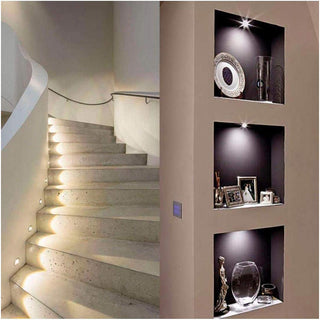 Faretto led cob ad incasso 1 watt mini spot punto luce tondo luce bianca 6500k calda 3000k naturale 4000k