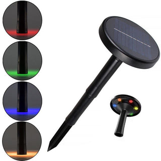 Faretto led pannello solare picchetto CCT 3 colori di luce + rgb IP65