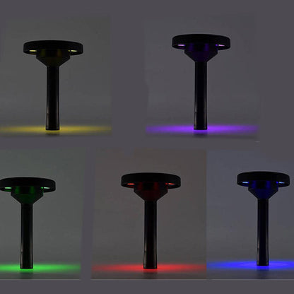 Faretto led con pannello solare e picchetto per esterno con funzione cct 3 tonalità di luce o rgb IP65