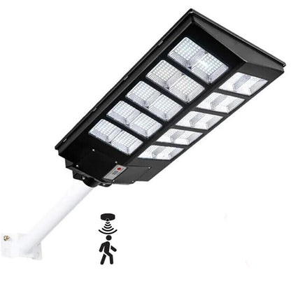 Faro 800 led con pannello solare 1500 watt armatura stradale con sensore di movimento telecomando IP65 palo in omaggio