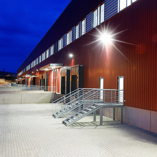 Faro 144 led 200 watt con sensore di passaggio luce bianca 6500k IP67