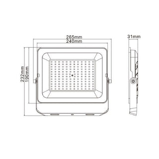 Faro led per esterno bianco 30 50 100 200 watt tecnologia CCT  IP66