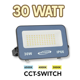 Faro led slim grigio 10 20 30 50 100 200W tecnologia CCT esterno IP66