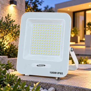 Faro LED da esterno 100W bianco IP65 luce fredda calda naturale