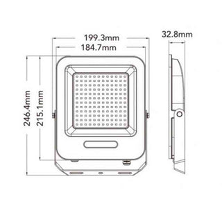 Faro LED da esterno 100W bianco IP65 luce fredda calda naturale