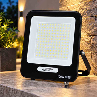 Faro LED da esterno 100W nero IP65 luce fredda calda naturale