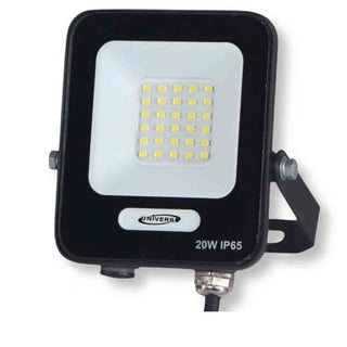 Faro LED da esterno 20W nero IP65 luce fredda calda naturale