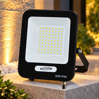 Faro LED da esterno 50W nero IP65 luce fredda calda naturale