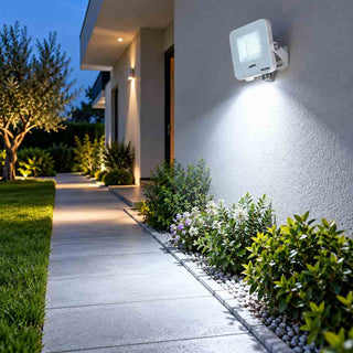 Faro LED da esterno 10W bianco IP65 luce fredda calda naturale