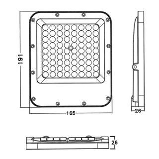 Faro led 25 watt RGB+White proiettore per esterno con telecomando IP65