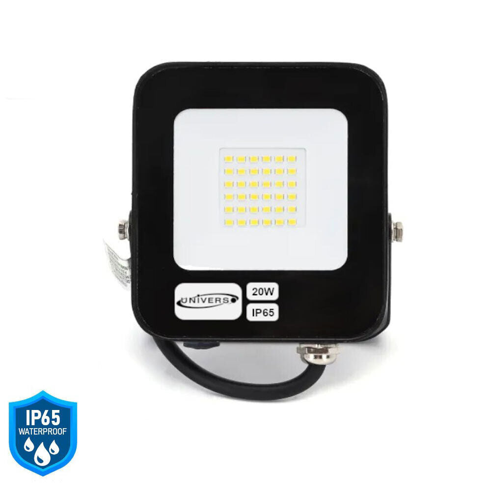 Faro led ultra slim 20 watt sottile proiettore per esterno ip65 staffa orientabile luce fredda 6500k calda 3000k naturale 4000k