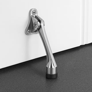 Piede fermaporta in acciaio inox con base in gomma antiscivolo