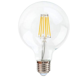 Lampadina led E27 globo G80 12 watt filamento luce calda 2700k